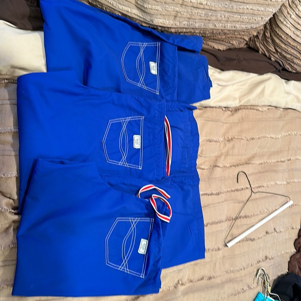 Blue sky scrub pants size med